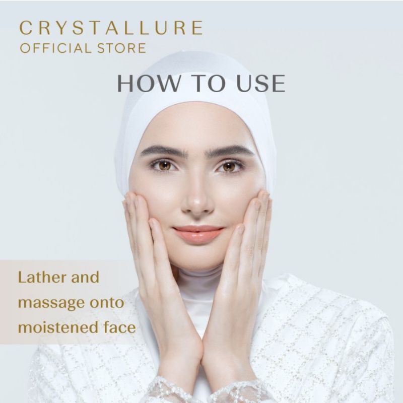 Wardah Crystallure Moisture Rich Cleansing Foam 100ml | Pembersih Wajah