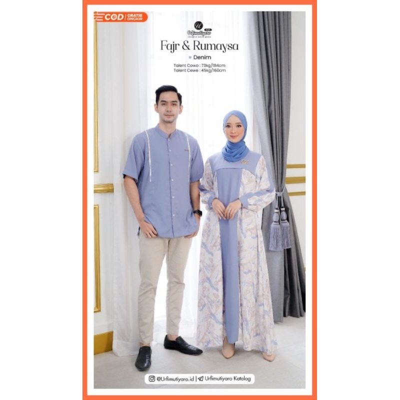Fajr & Rumaysa Couple Set by Urfimutiyaro Couple Set Terbaru Sarimbit Kekinian