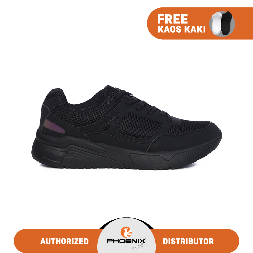 Phoenix Horus Sepatu Sneakers Pria - All Black