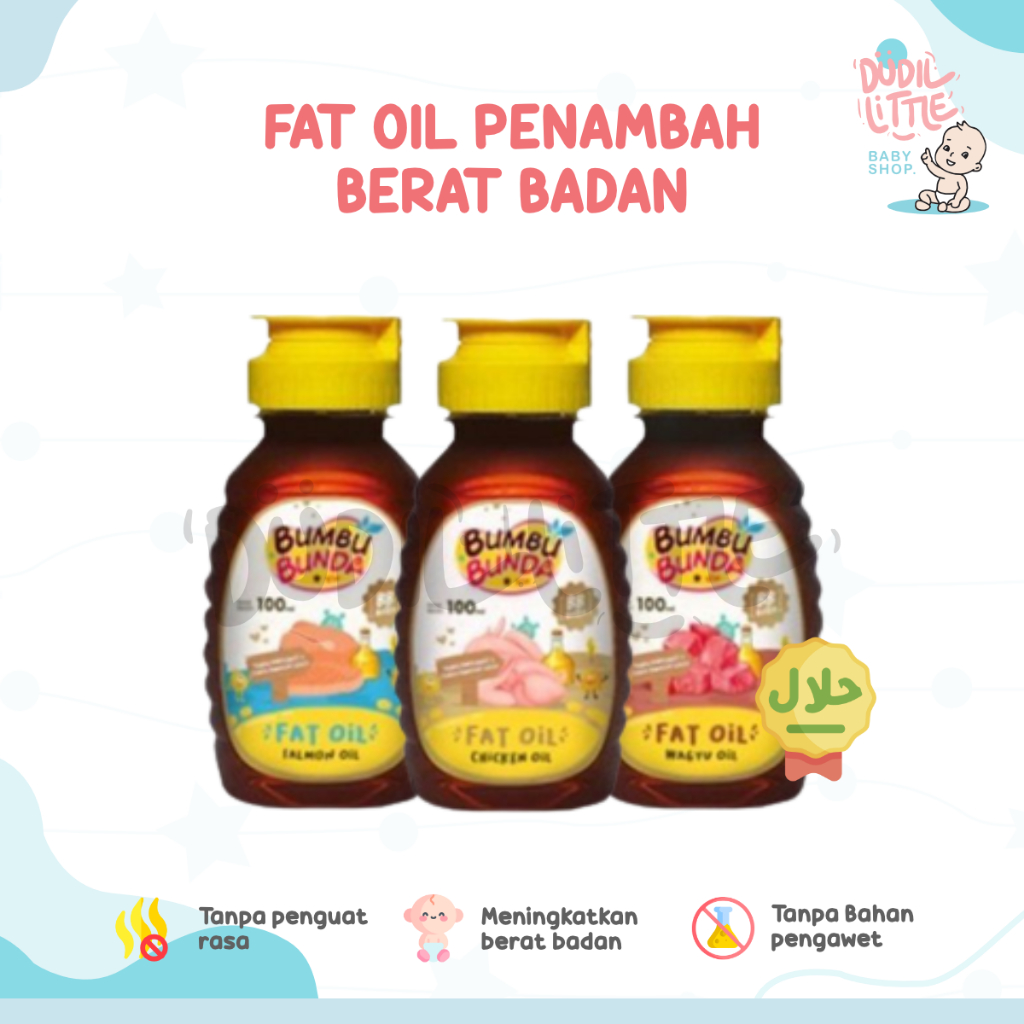 Bumbu Bunda Elia Chicken Fat Oil / Beef Fat Oil / Minyak MPASI / BB Booster MPASI / Lemak MPASI / Lemak Bayi / Penambah Berat Badan