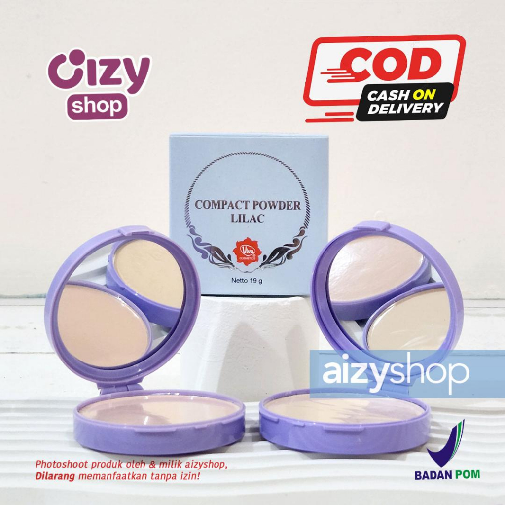 Viva Bedak Padat Viva Compact Powder Lilac } Viva bedak Padat Classic