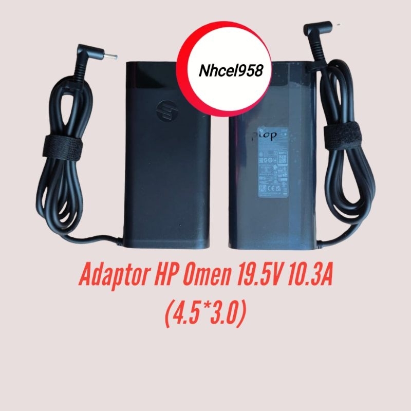 ✅Adaptor HP Omen 19.5V 10.3A (4.5*3.0)