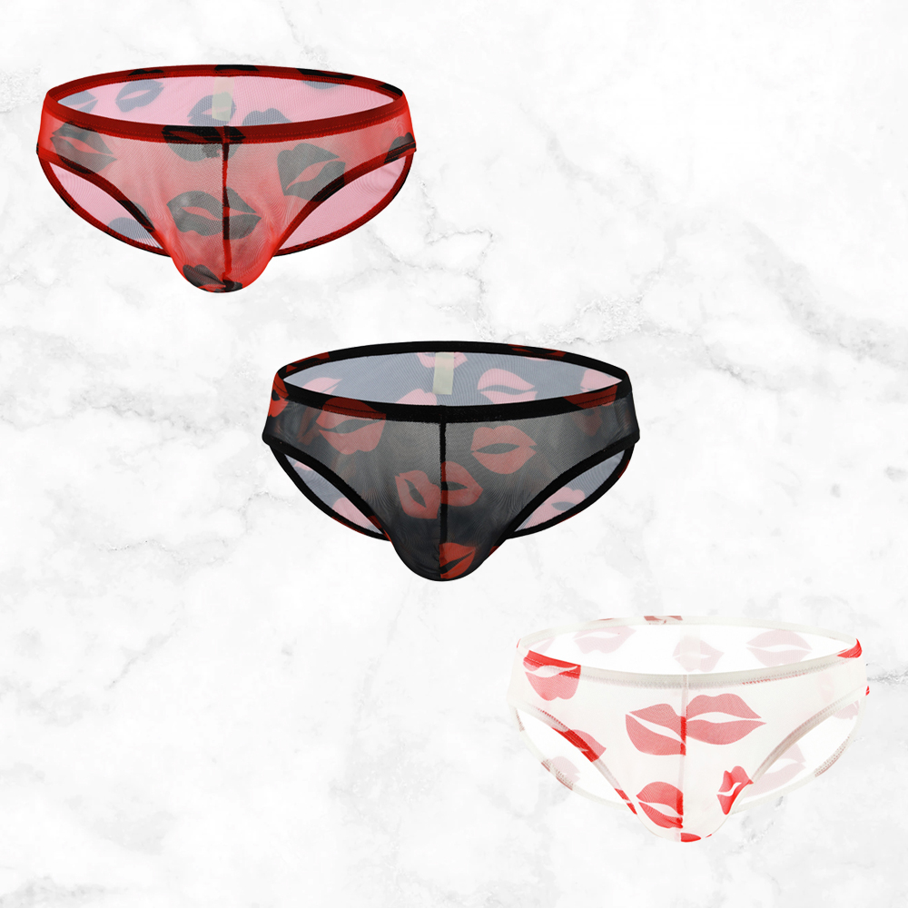 Brief Semi Transparan Celana Dalam Seksi Pria Men Sexy Underwear 24XK