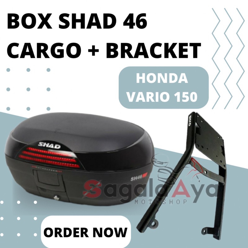Promo Paket Box SHAD 46 SH 46 dan Bracket SHAD VARIO 150