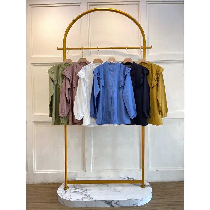 B1071 // B1186 Blouse Polo Linen