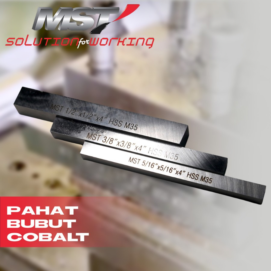 MST Pahat Bubut Persegi / Tool Bits HSS Cobalt satuan