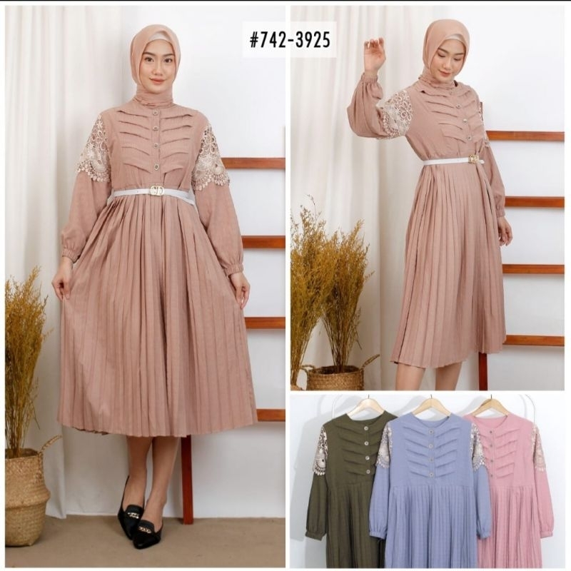 long tunik kekinian polos & motif