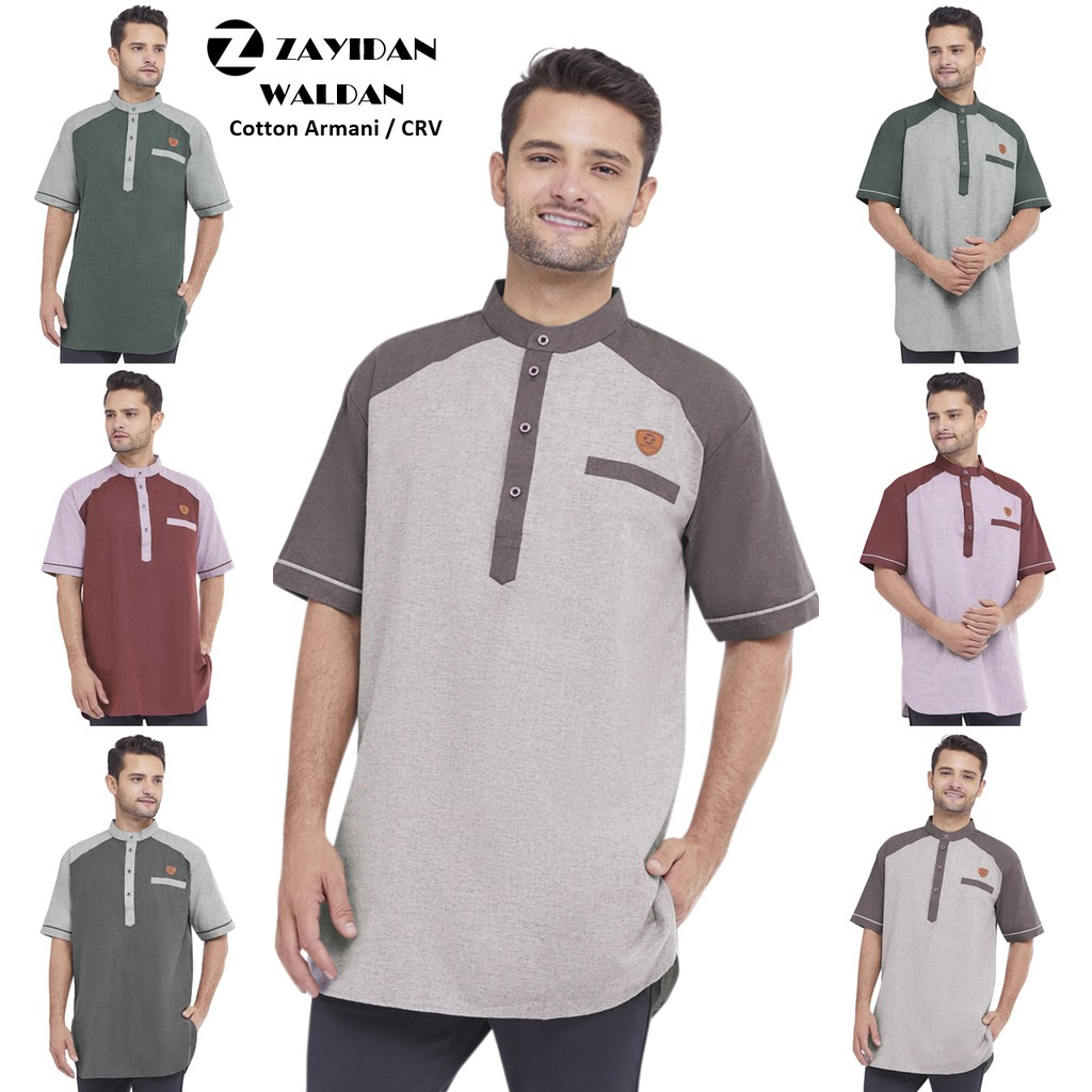 Koko Pria Muslim Dewasa Zayidan - Baju Koko Waldan Series By Zayidan