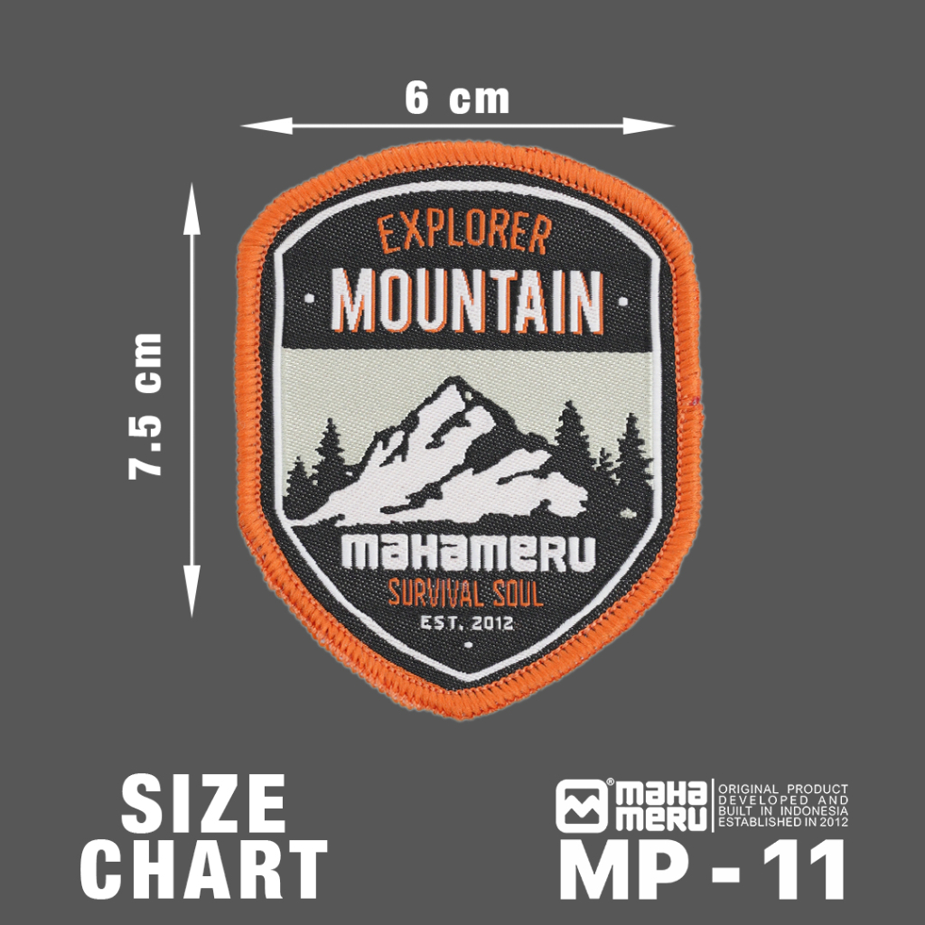 Mahameru Patch Emblem Bordir Jaket