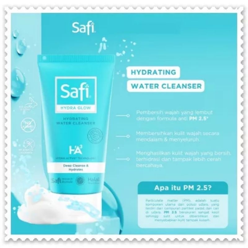 [125ml] Safi Hydra Glow Hydrating Water Cleanser | Facial Wash