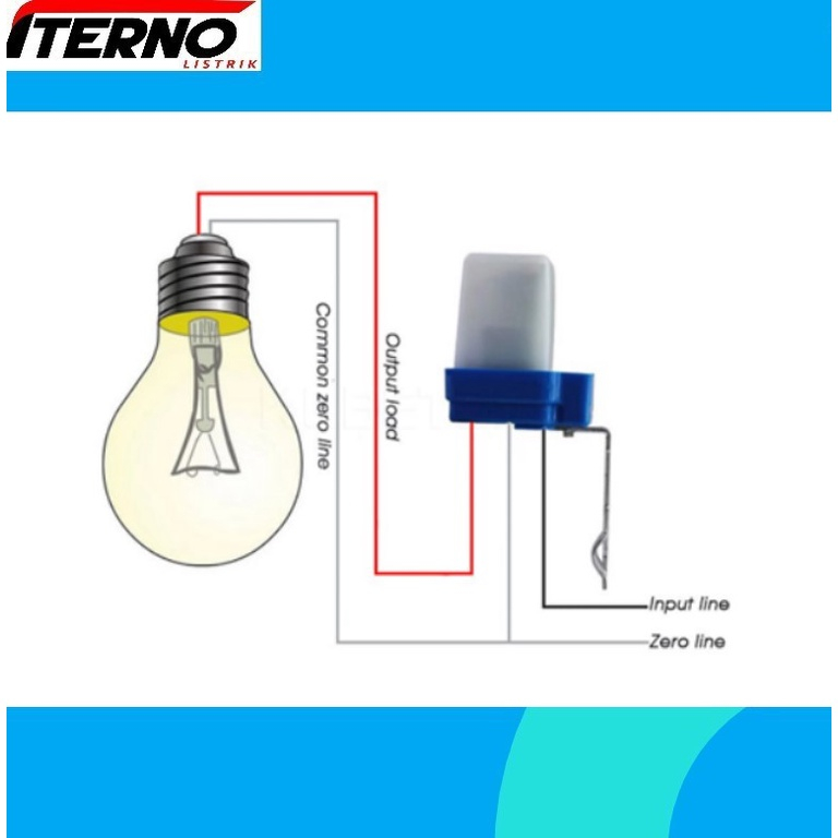 Sensor Cahaya Photocell Fotosel AC/DC 12V 10A