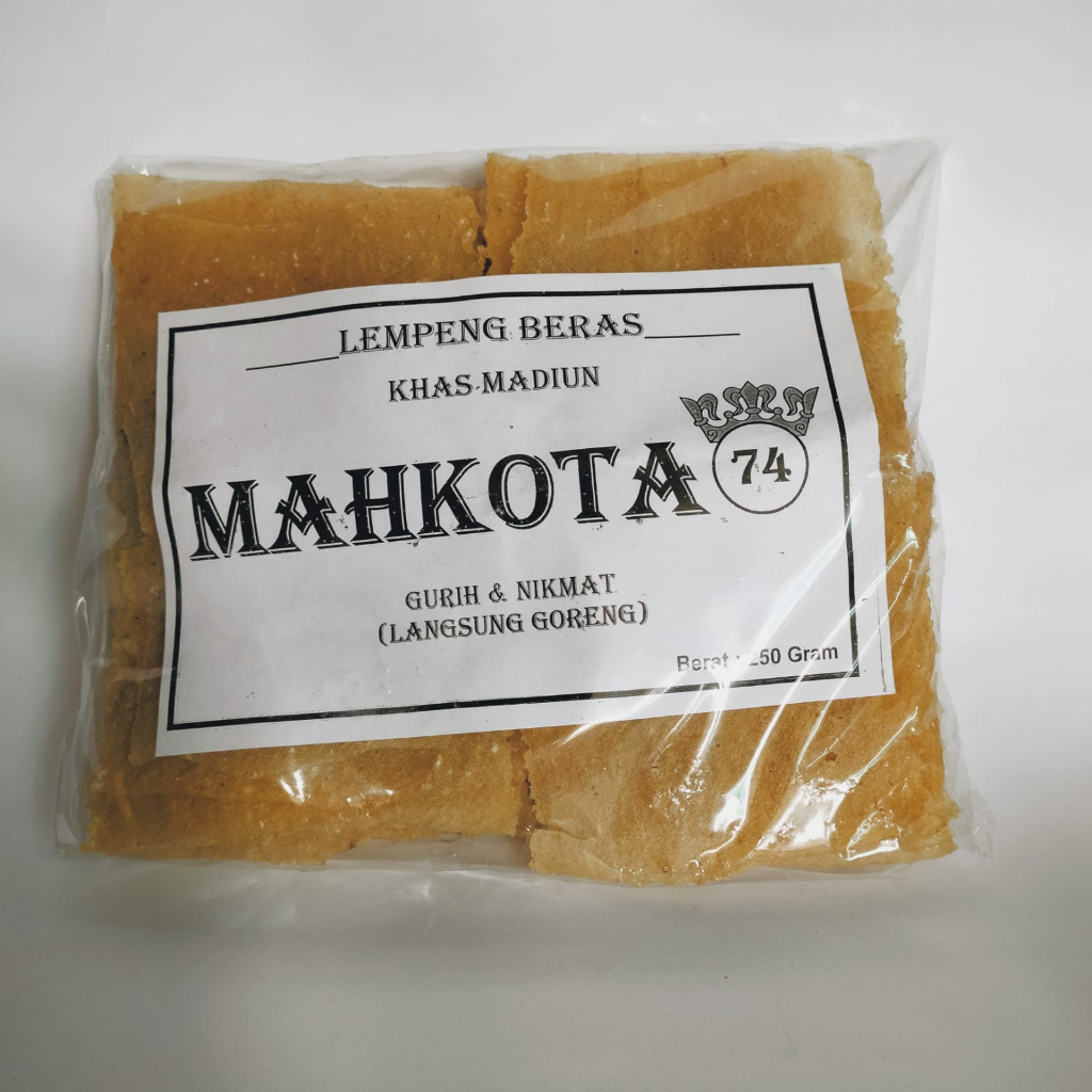 Kerupuk Puli Krupuk Puli Lempeng Mahkota Khas Madiun