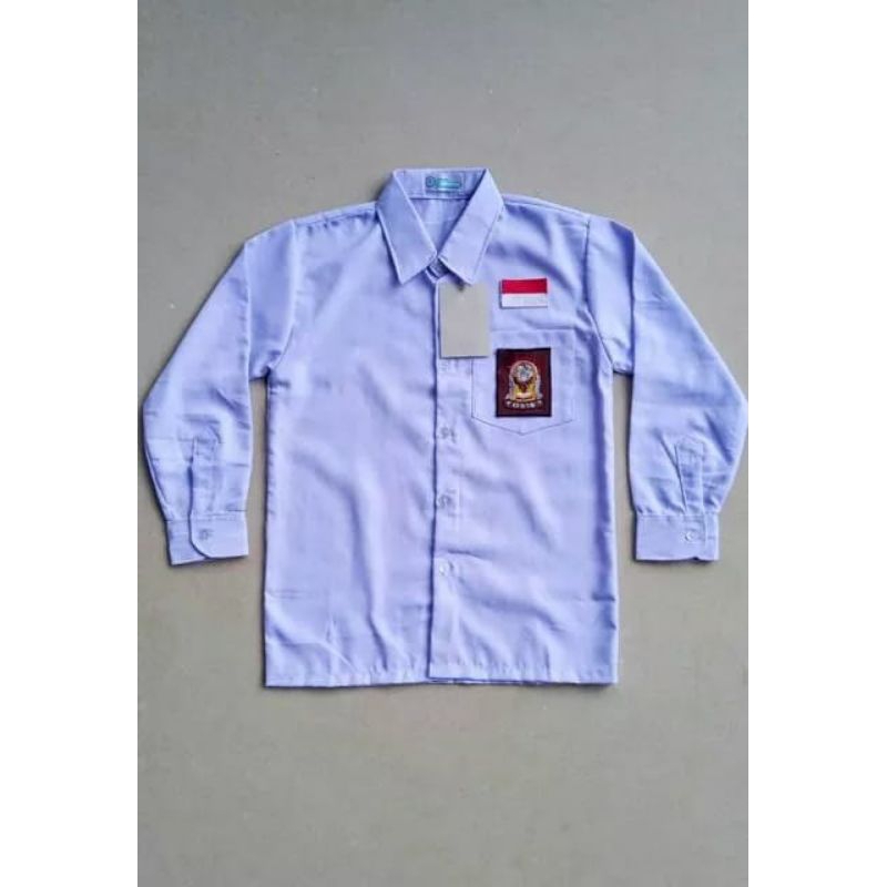 Seragam Sekolah SD SMP SMA Baju Seragam Sekolah Lengan Panjang Kemeja Polos