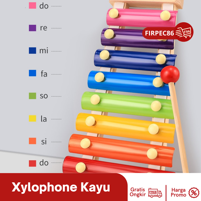 Mainan Edukasi Xylophone Alat Musik Ketukan Kayu / Mainan Kolintang / Xylophone Kayu Mainan Edukasi Anak