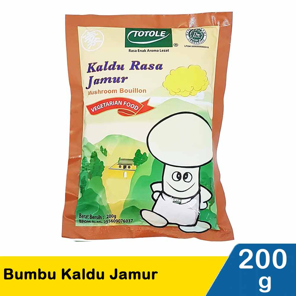

Kaldu JAMUR TOTOLE kemasan 200 Gram (Penyedap Rasa)