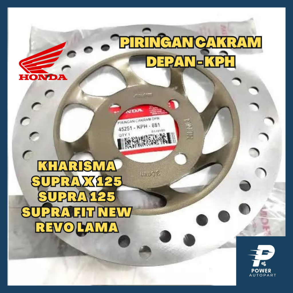 ORIGINAL PIRINGAN CAKRAM DEPAN HONDA KUALITAS ASLI ORIGINAL - Cakram KPH