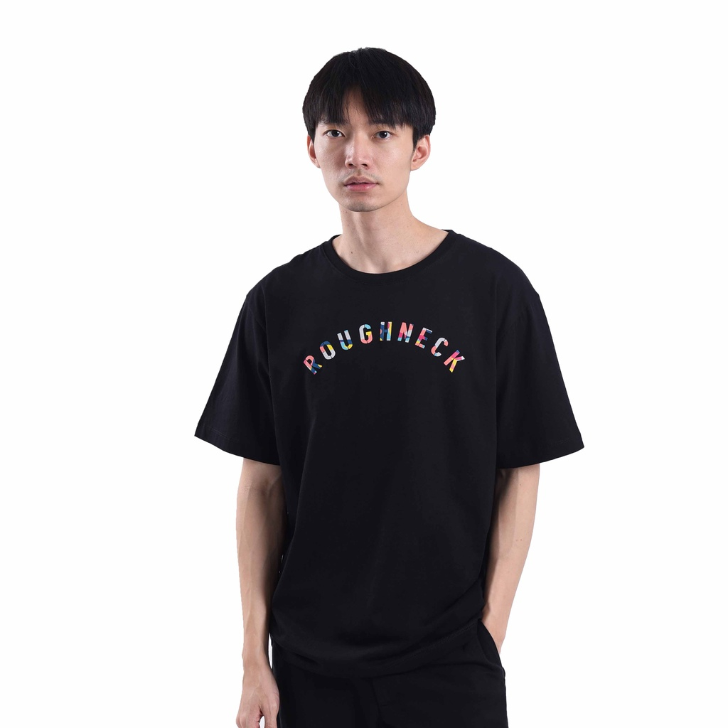 Roughneck T072 Black Sig Happy Tshirt  Distro Casual Baju Distro PriaWanita