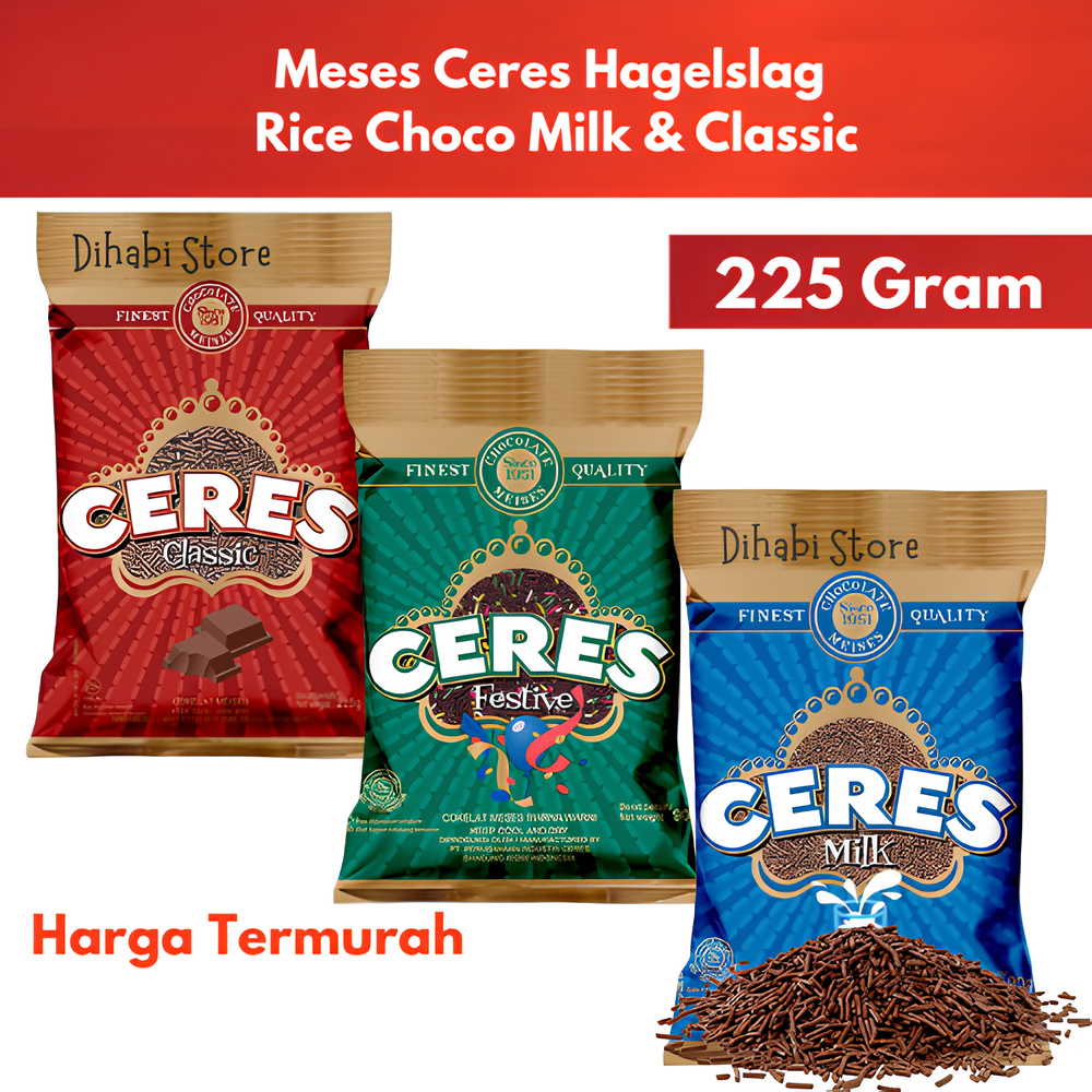 

Meses Ceres Hagelslag Cokelat Meises Classic / Mesis Milk 200 Gram