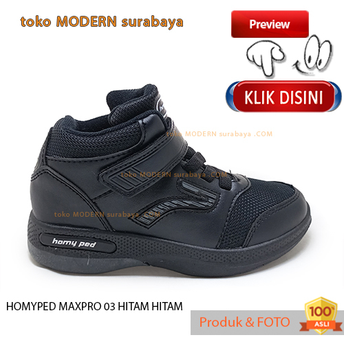 Sepatu anak sekolah kets boots casual tali velcro HOMYPED MAXPRO 03