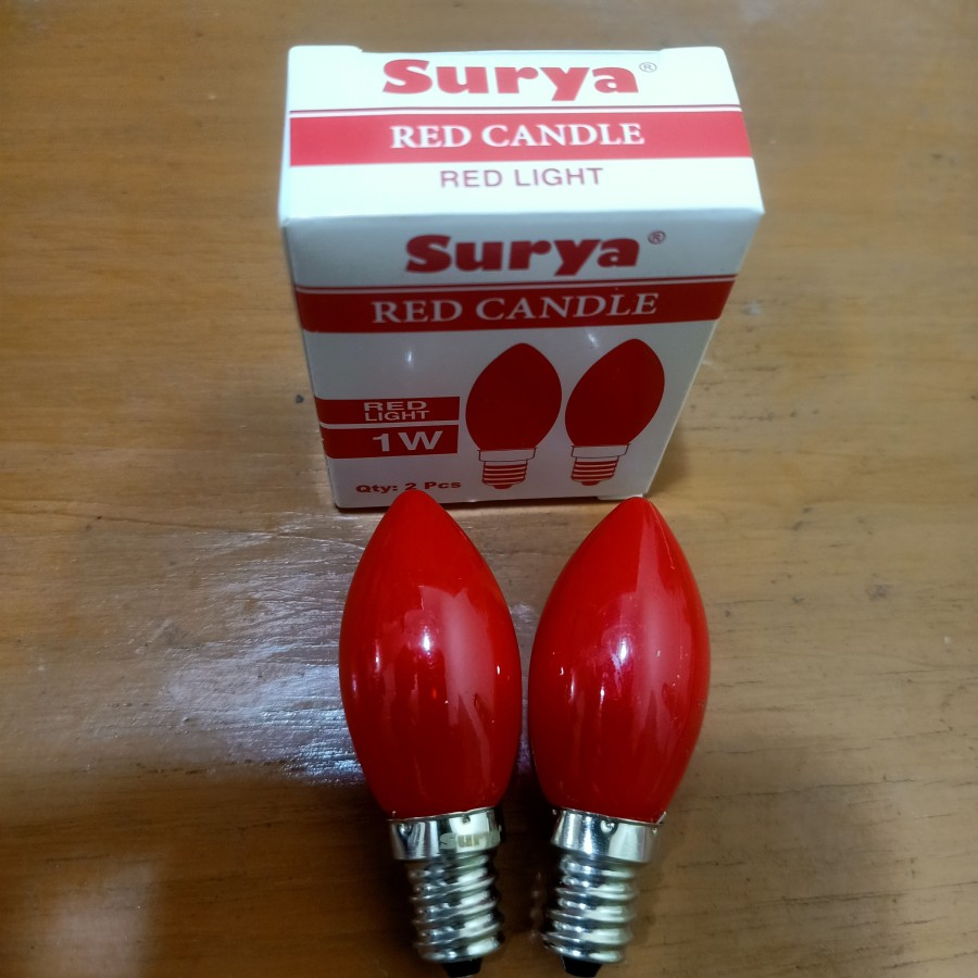 Bohlam Sembahyang Lampu  ALTAR 1 Watt Fitting E12 Candle