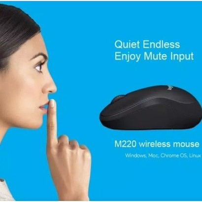 M220 Mouse Wireless Silent Click USB