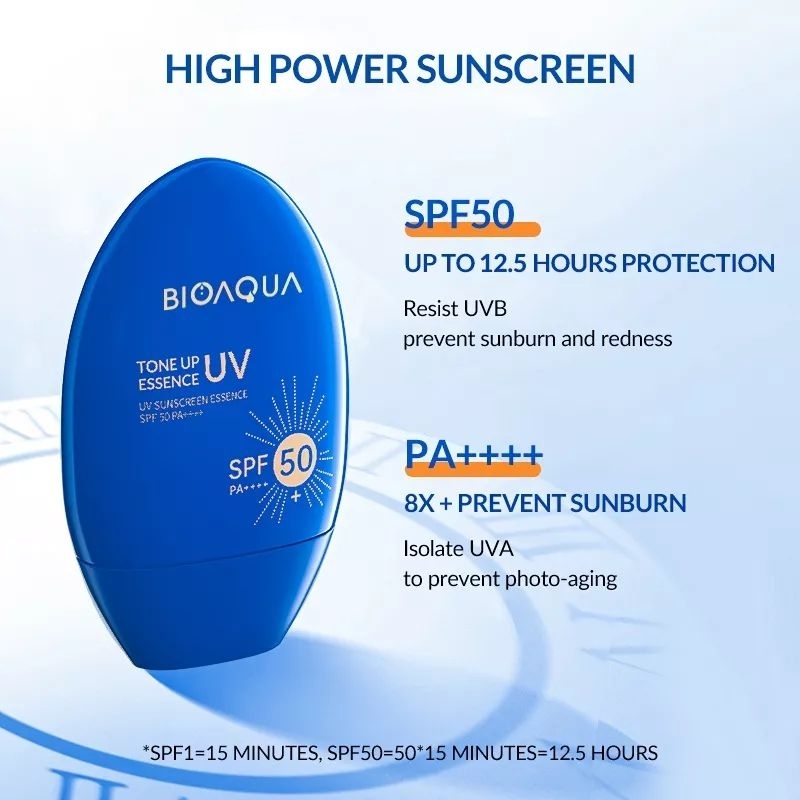 BIOAQUA Brightening Tone Up UV Sunscreen Essence SPF 50 PA++++ - 60g