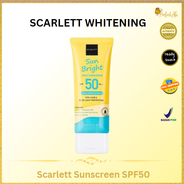 SCARLETT WHITENING SUNSCREEN SPF50++ | SUNSCREEN WAJAH