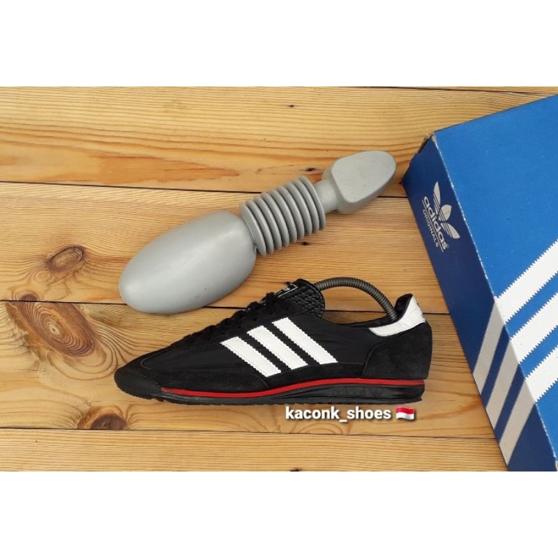 SEPATU CASUAL SNEAKERS ADIDAS SL72 BLACK HITAM PUTIH ORIGINAL