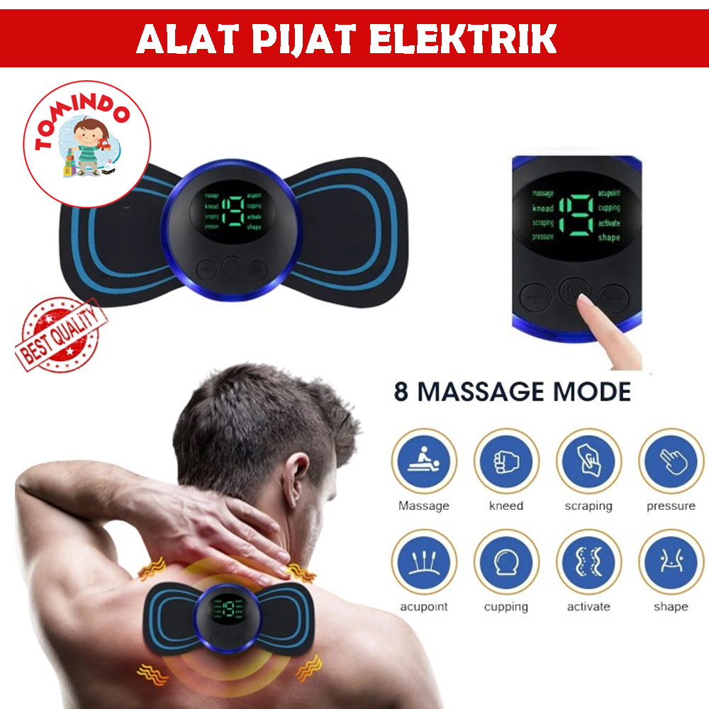 Alat Pijat Terapi Elektrik Punggung Belakang Mini Portable Listrik Refleksi Getar