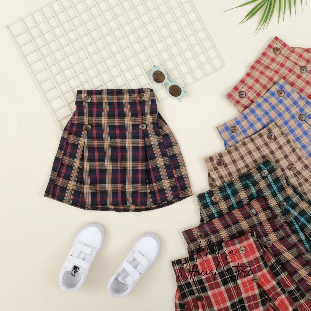 Rok Anak Perempuan Flanel 1 - 8 Tahun