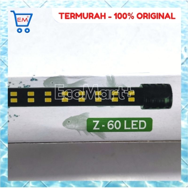 Lampu Celup Z60 2LED KANDILA untuk Akuarium - GRATIS PIPA PARALON PENGAMAN PACKING