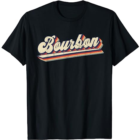 BAJU KAOS Retro Vintage Bourbon Whisky & Whiskey T-Shirt