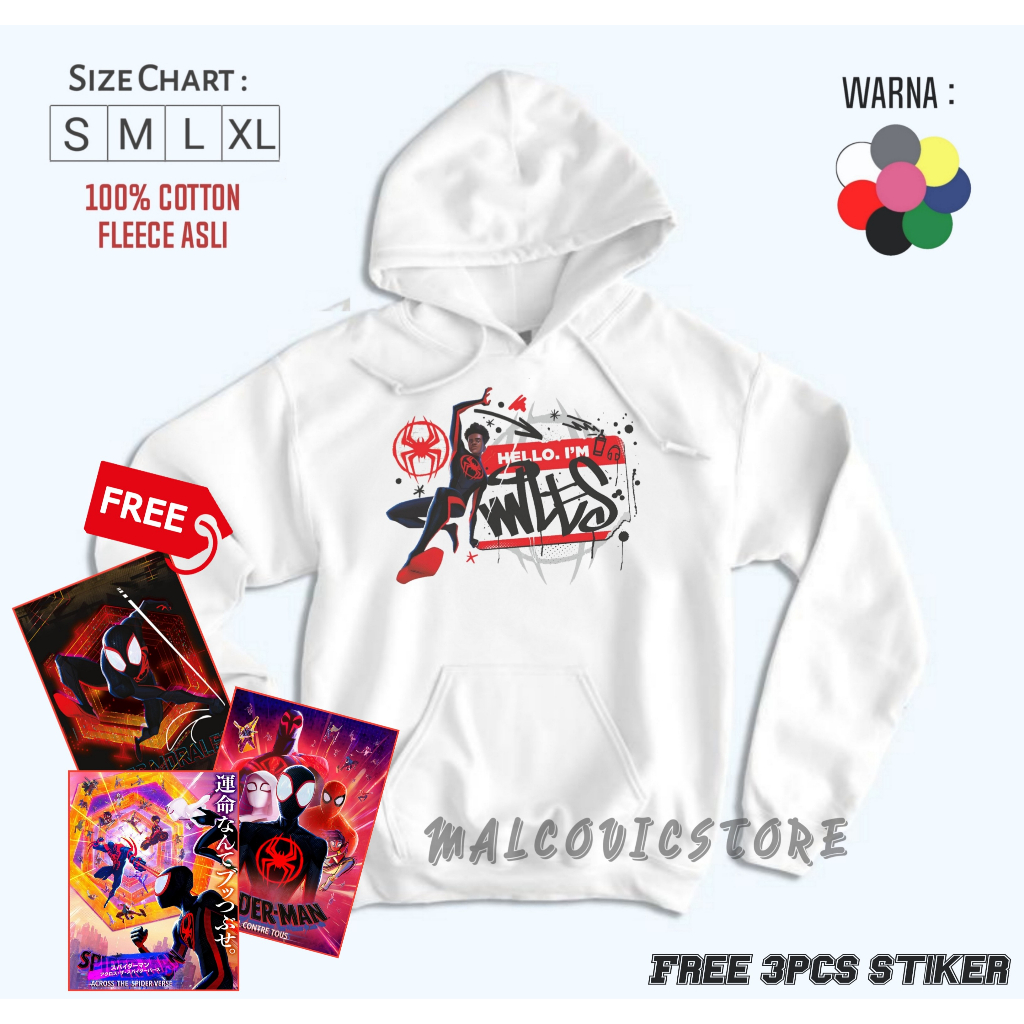 Jaket Hoodie Spider-Man: Across the Spider-Verse/ Hoodie Anak Spider-Man: Across the Spider-Verse/Sp