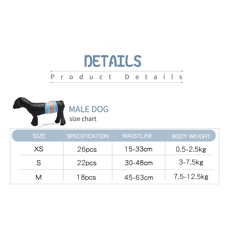 POPOK ANJING JANTAN XS S M DIAPERS MALE WRAPS MOTIF JEANS DONO HEWAN PELIHARAAN