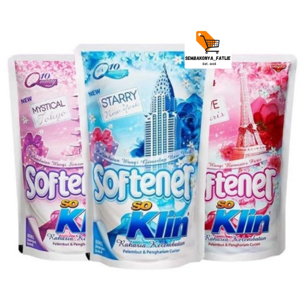 SOKLIN SOFTENER PELEMBUT &amp; PEWANGI PAKAIAN / 900ML