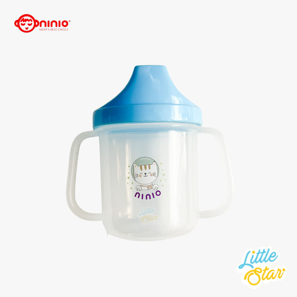 Ninio Botol Minum Bayi Gelas Anak Balita Training Cup Baby Sippy Cup 180 Ml