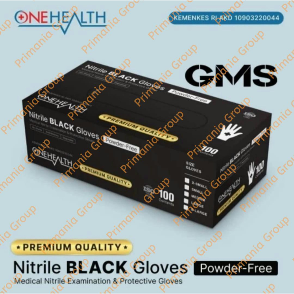 OneHealth Nitrile Hitam