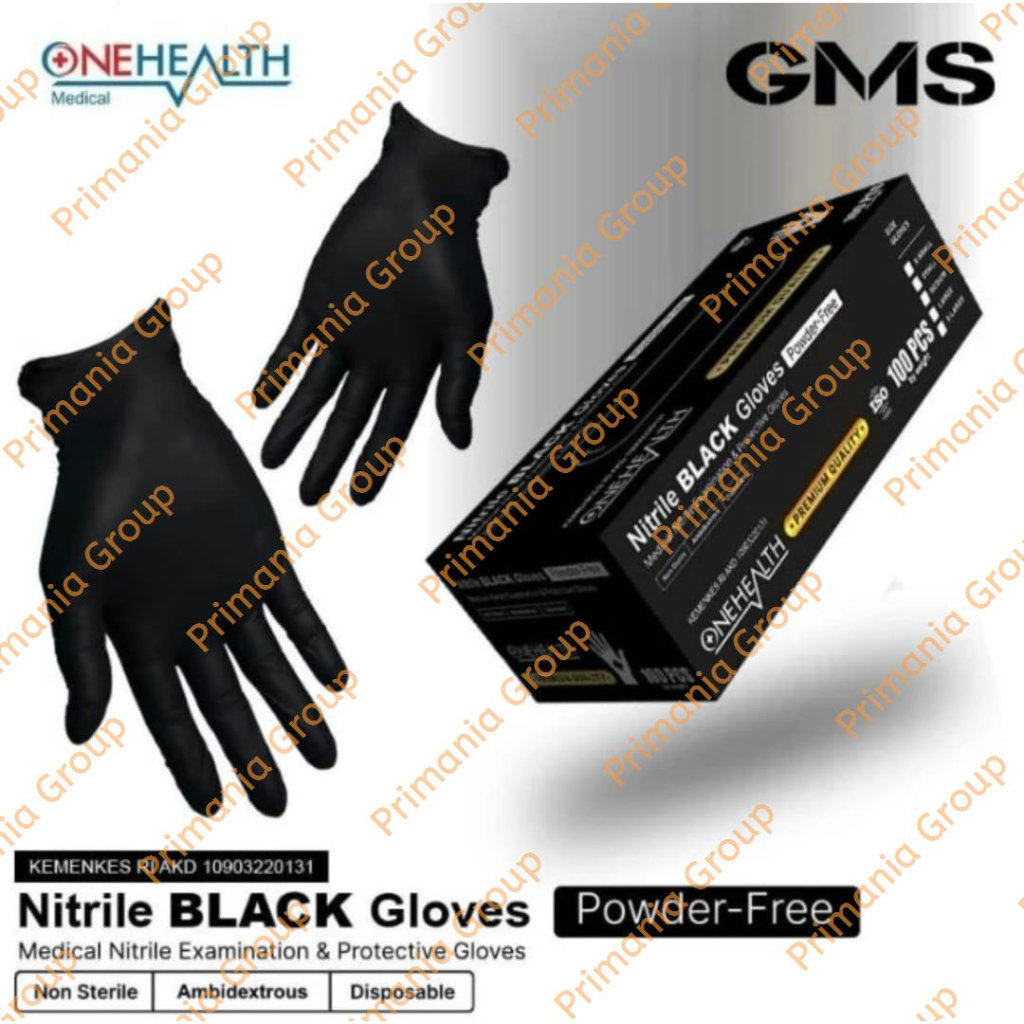 OneHealth Nitrile Hitam