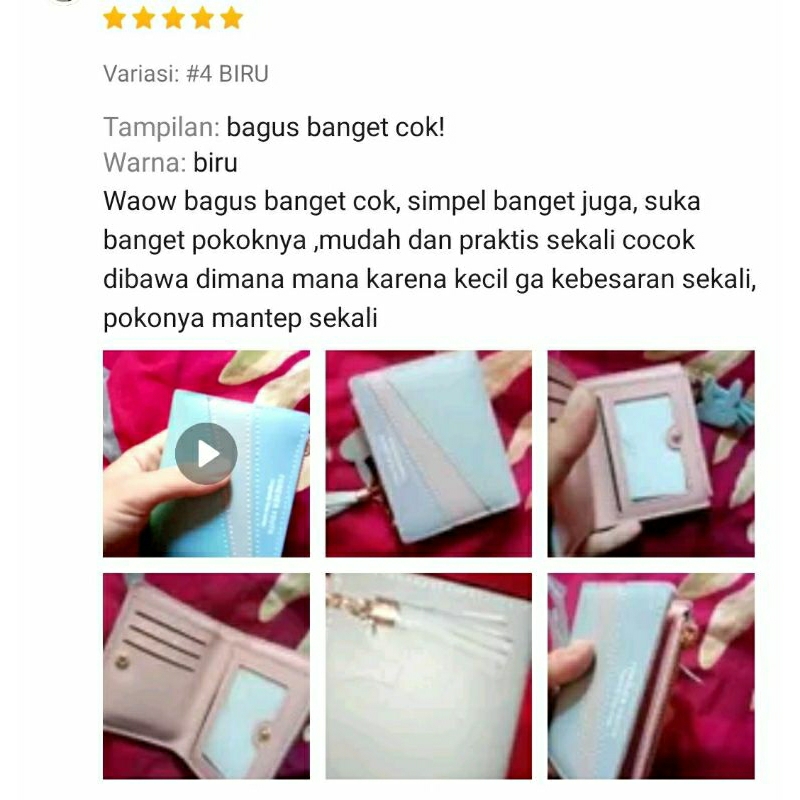 DOMPET WANITA LIPAT | DOMPET MURAH | FASHION WANITA