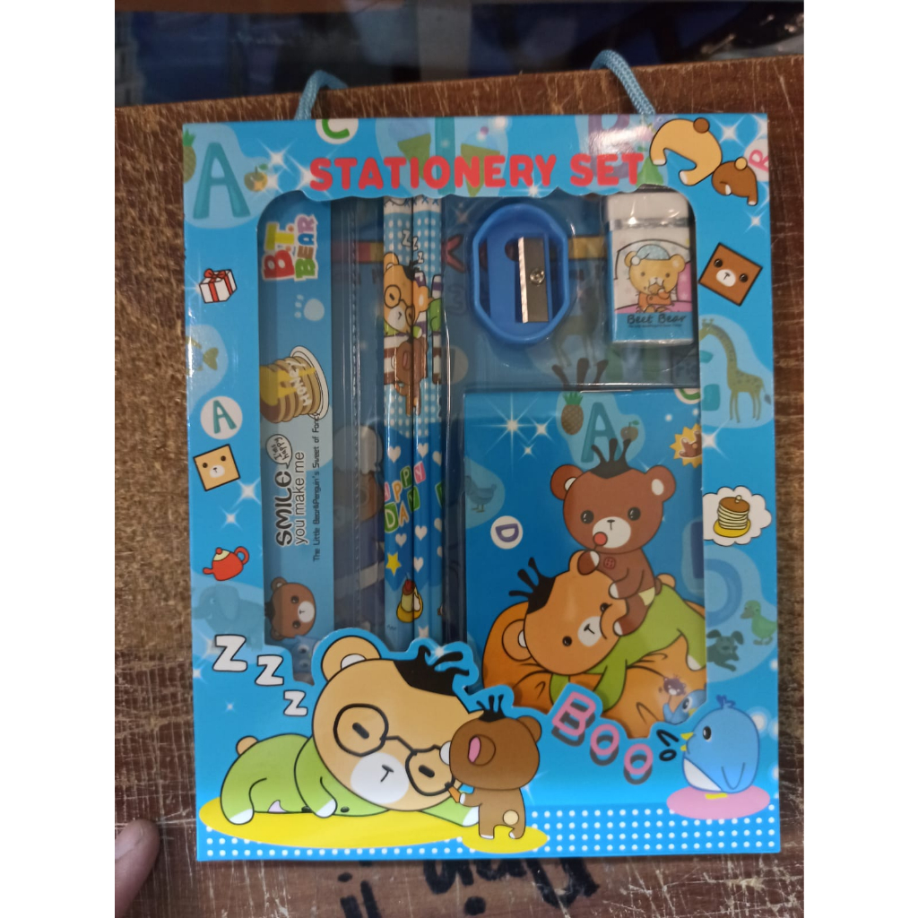 

Paket Alat Tulis Anak Stationery Study Set Motif