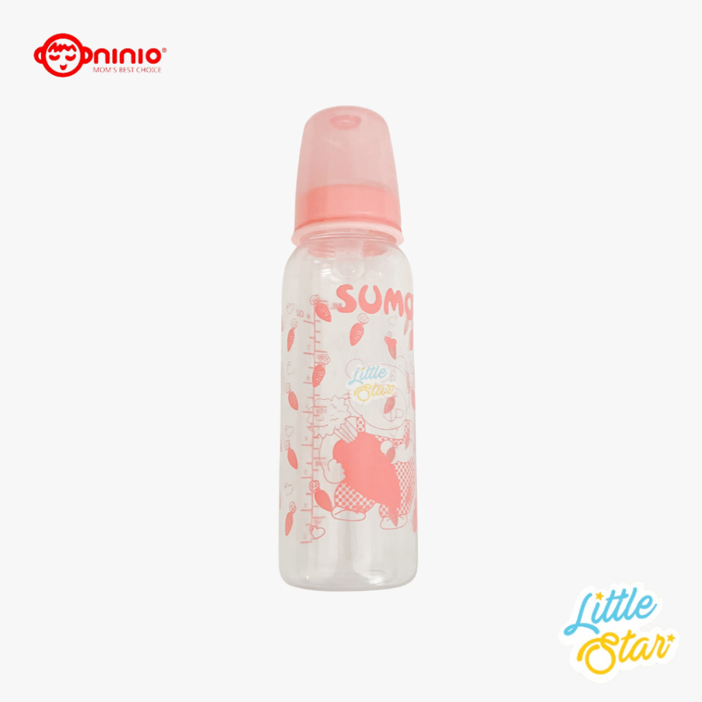 Botol Dot Susu Asi Sumo Ninio Round Bottle Tempat Minum Anak BPA Free