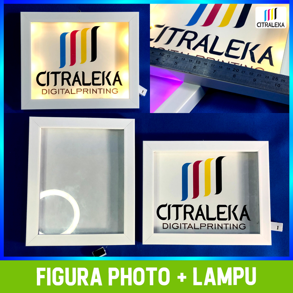 

Bingkai frame Pigura 3D Lampu 5 warna Menyala frame Scrapbook Aesthetic figura minimalis pigura mahar 8R