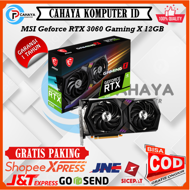 MSI GEFORCE RTX 3060 GAMING X 12G GDDR6 192-BIT