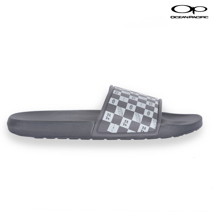 Ocean Pacific Sandal Pria Slide Abu-Abu