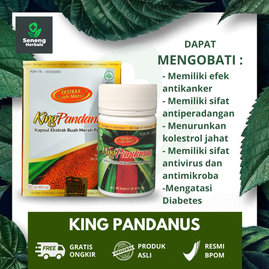 

OBAT HERBAL UNTUK DIABETES DARAH TINGGI KOLESTROL KANKER - KING PANDANUS - KAPSUL BUAH MERAH PAPUA