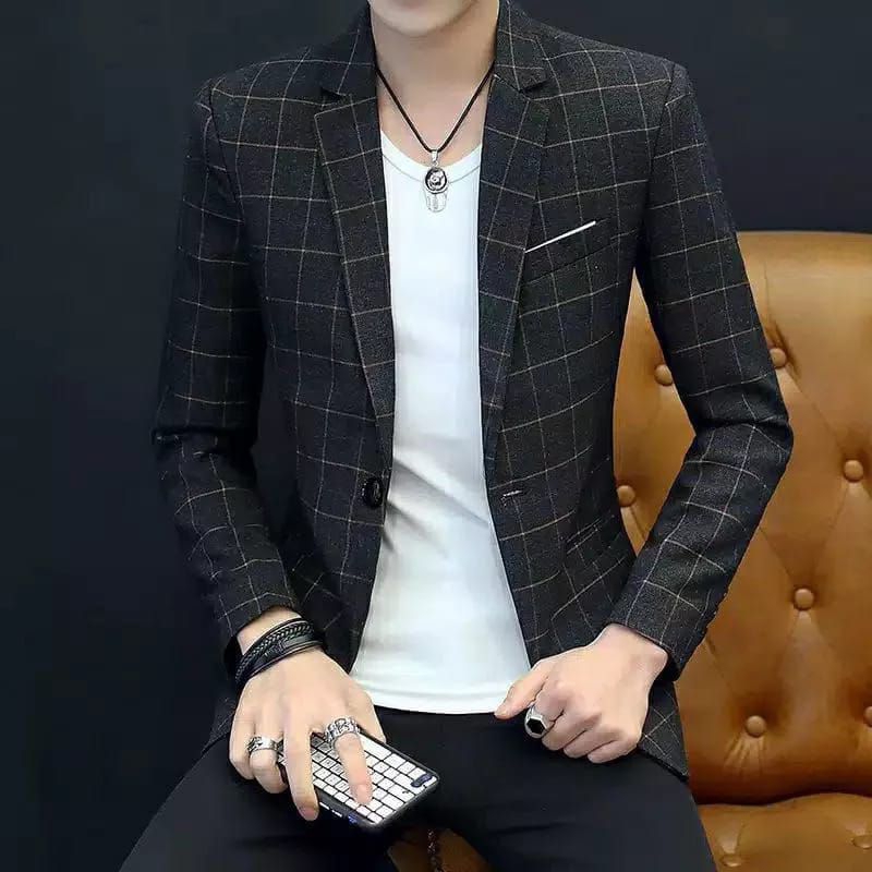 jas pria kotak kotak / jas kotak kotak pria / jas blazer kotak pria / blazer jas pria motif kotak ko