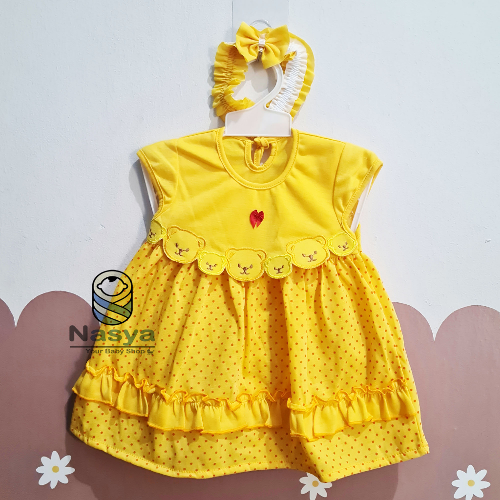 [P-031] Dress Bayi (0-6 bulan) / Setelan Bayi Perempuan