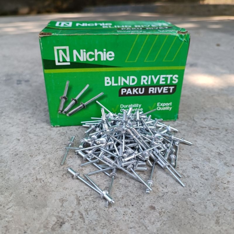 paku rivet ripet Nichiee no 423 dan 429 ukuran 3,2 x 7mm dan 3,2 x 8mm