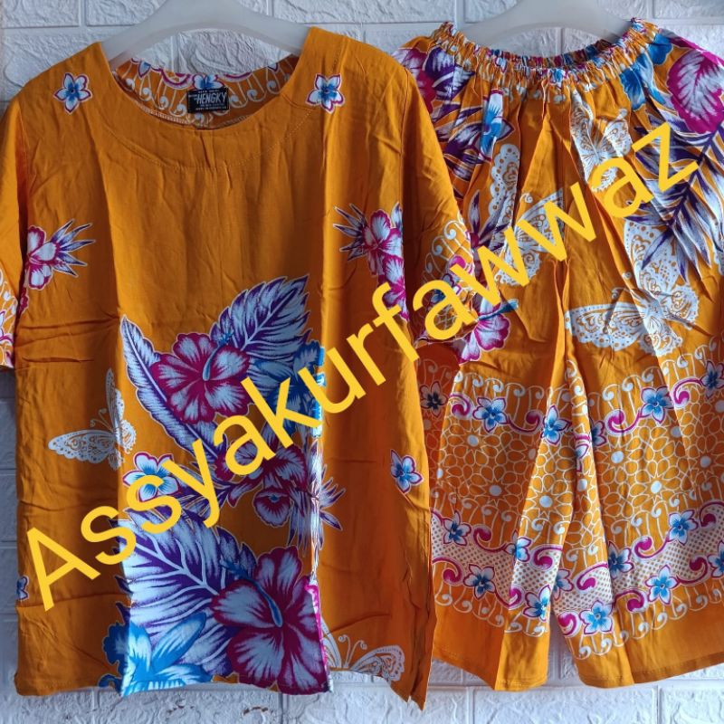 SETELAN CELANA KULOT HENGKY MOTIF MELATI
