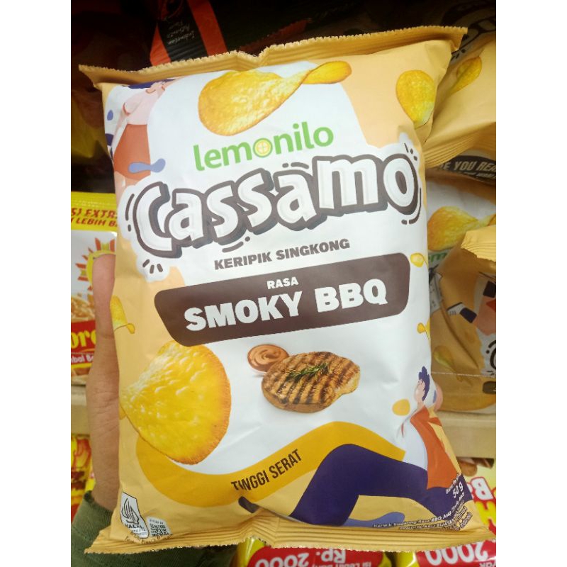 

Lemonilo Cassamo Keripik Singkong Rasa Smoky BBQ 50gr